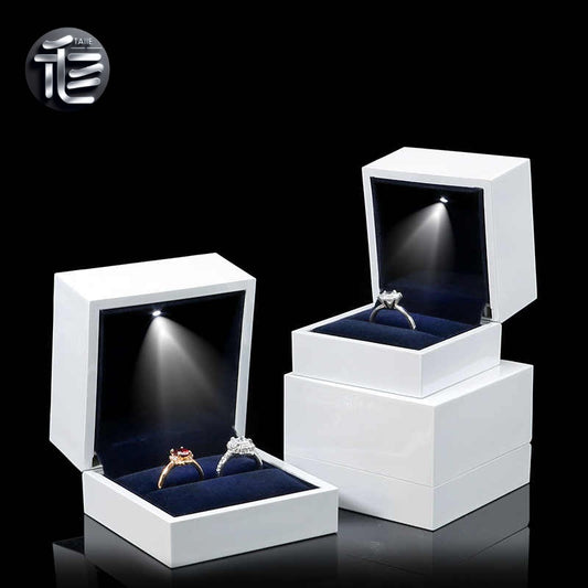 5pcs LED Jewelry Box with Light for Necklace Ring and Bracelet Gift