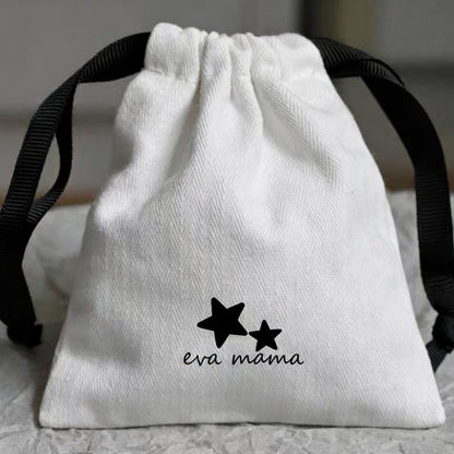 100PCS Custom Cotton Jewelry Pouches, Logo Drawstring Bags, Small Storage