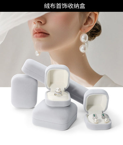 5pcs Velvet Jewelry Box Soft Lining – Ring Pendant Bracelet Gift Case for Her