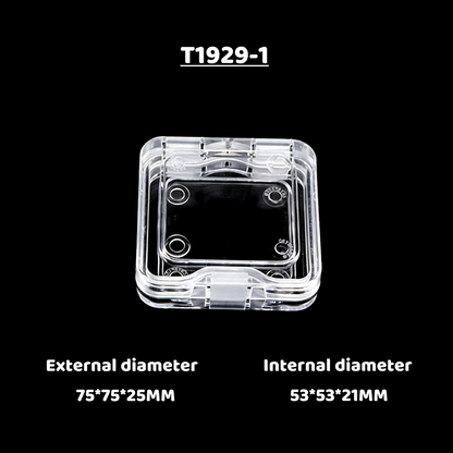 3pcs Clear Acrylic Floating Display Box Film Suspension Case for Jewelry Watch Storage