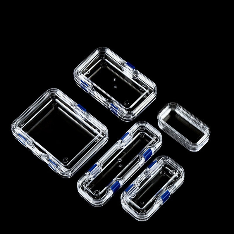 3pcs Clear Membrane Box, Jewelry Display Case, Shockproof Storage