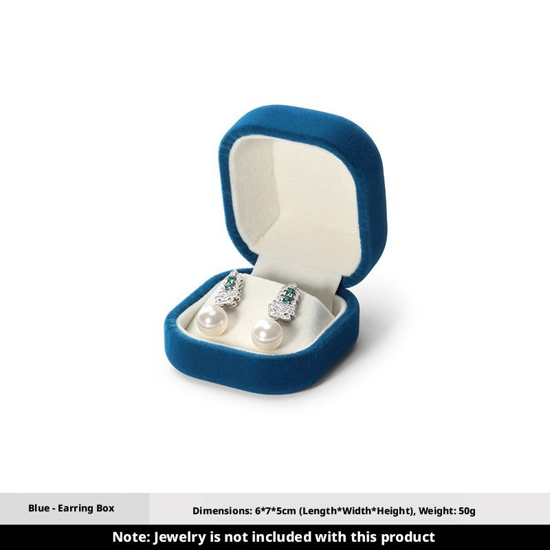 5pcs Velvet Jewelry Box Soft Lining – Ring Pendant Bracelet Gift Case for Her