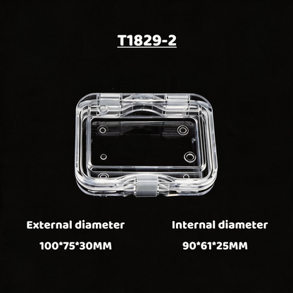 3pcs Clear Acrylic Floating Display Box Film Suspension Case for Jewelry Watch Storage