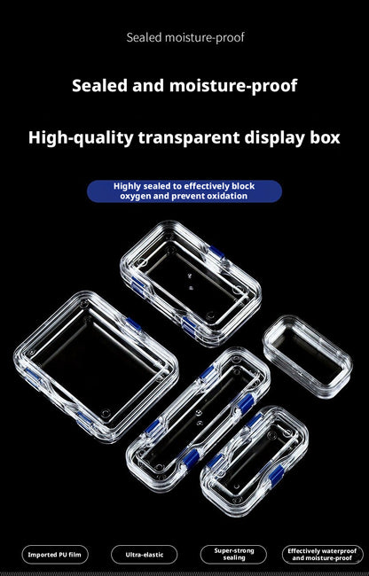 3pcs Clear Membrane Box, Jewelry Display Case, Shockproof Storage