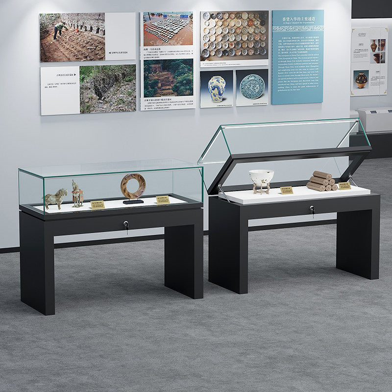 Lockable Display Case for Jewelry Store Glass Top Showcase Jewelry cabinet