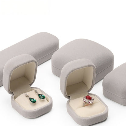 5pcs Velvet Jewelry Box Soft Lining – Ring Pendant Bracelet Gift Case for Her