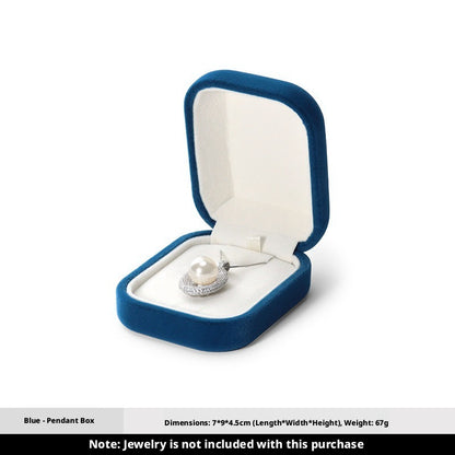 5pcs Velvet Jewelry Box Soft Lining – Ring Pendant Bracelet Gift Case for Her