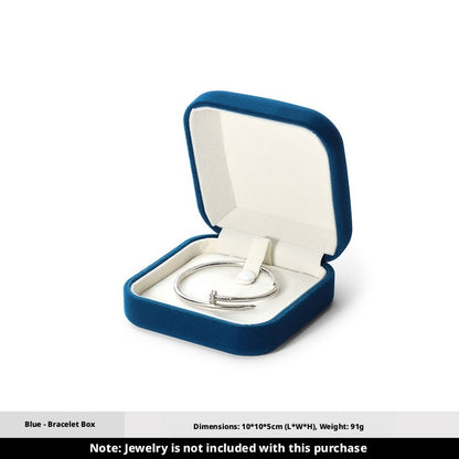 5pcs Velvet Jewelry Box Soft Lining – Ring Pendant Bracelet Gift Case for Her