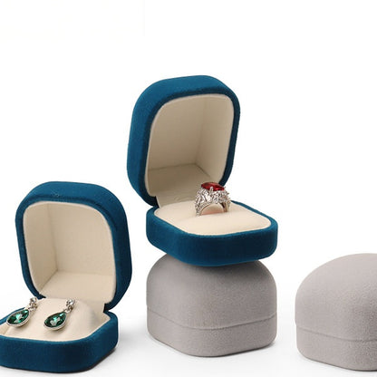 5pcs Velvet Jewelry Box Soft Lining – Ring Pendant Bracelet Gift Case for Her