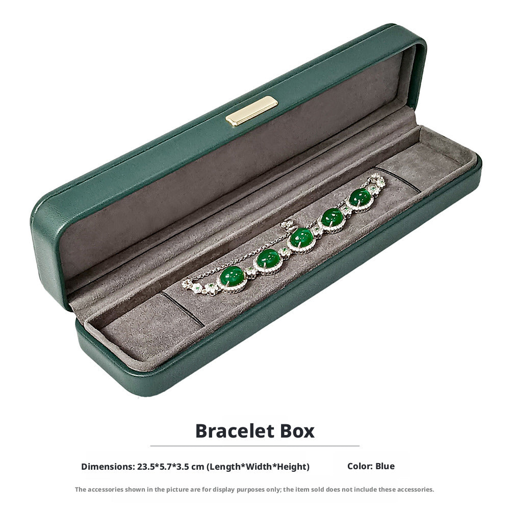 5pcs PU Leather Dome Jewelry Box Gold Clasp – Ring Necklace Bracelet Gift Case