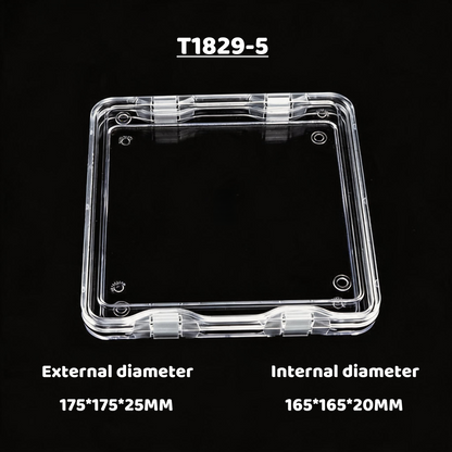 3pcs Clear Acrylic Floating Display Box Film Suspension Case for Jewelry Watch Storage