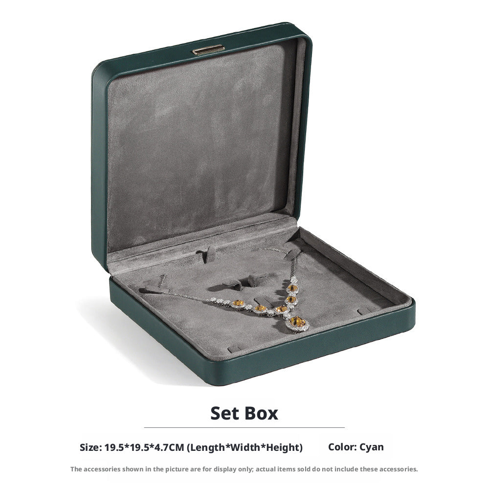 5pcs PU Leather Dome Jewelry Box Gold Clasp – Ring Necklace Bracelet Gift Case