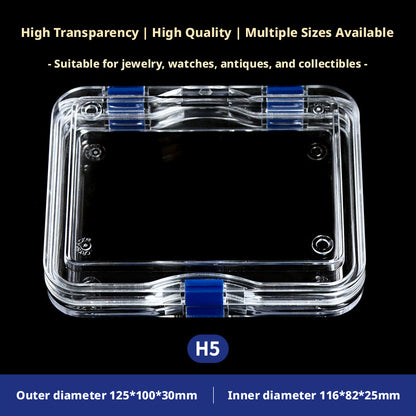 3pcs Clear Membrane Box, Jewelry Display Case, Shockproof Storage