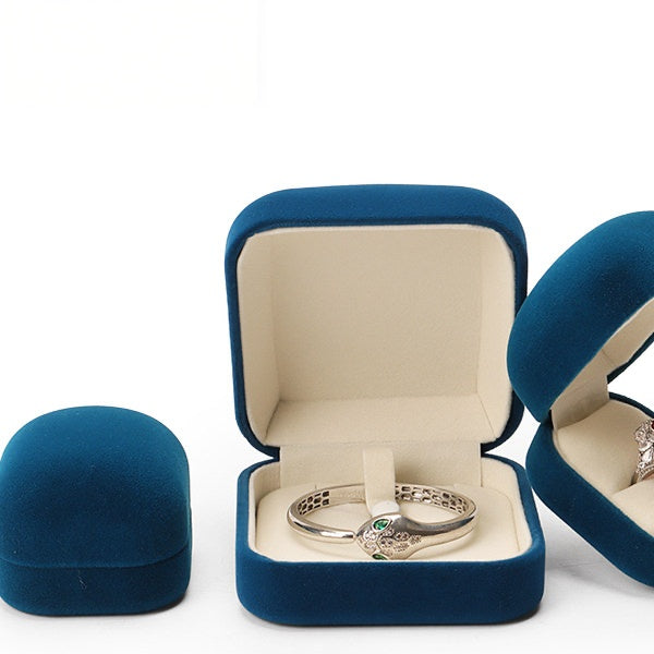 5pcs Velvet Jewelry Box Soft Lining – Ring Pendant Bracelet Gift Case for Her
