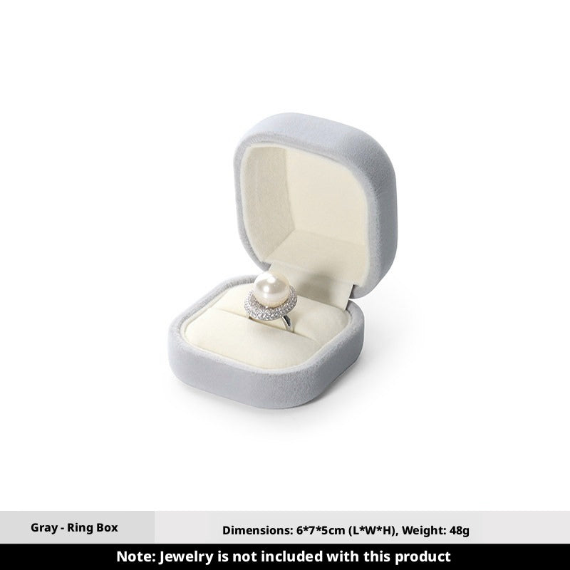 5pcs Velvet Jewelry Box Soft Lining – Ring Pendant Bracelet Gift Case for Her