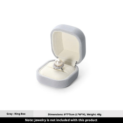 5pcs Velvet Jewelry Box Soft Lining – Ring Pendant Bracelet Gift Case for Her