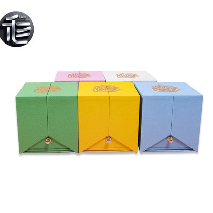 Rose Flower Jewelry Box Double Door Drawer – Transparent Lid Ring Case for Valentine's Day