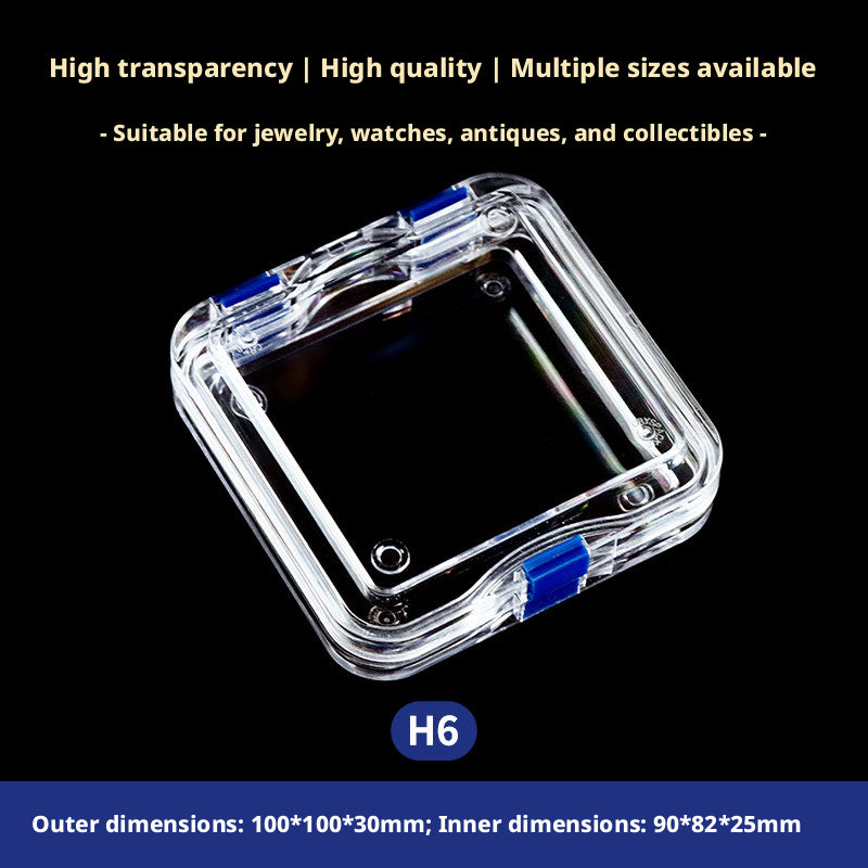 3pcs Clear Membrane Box, Jewelry Display Case, Shockproof Storage
