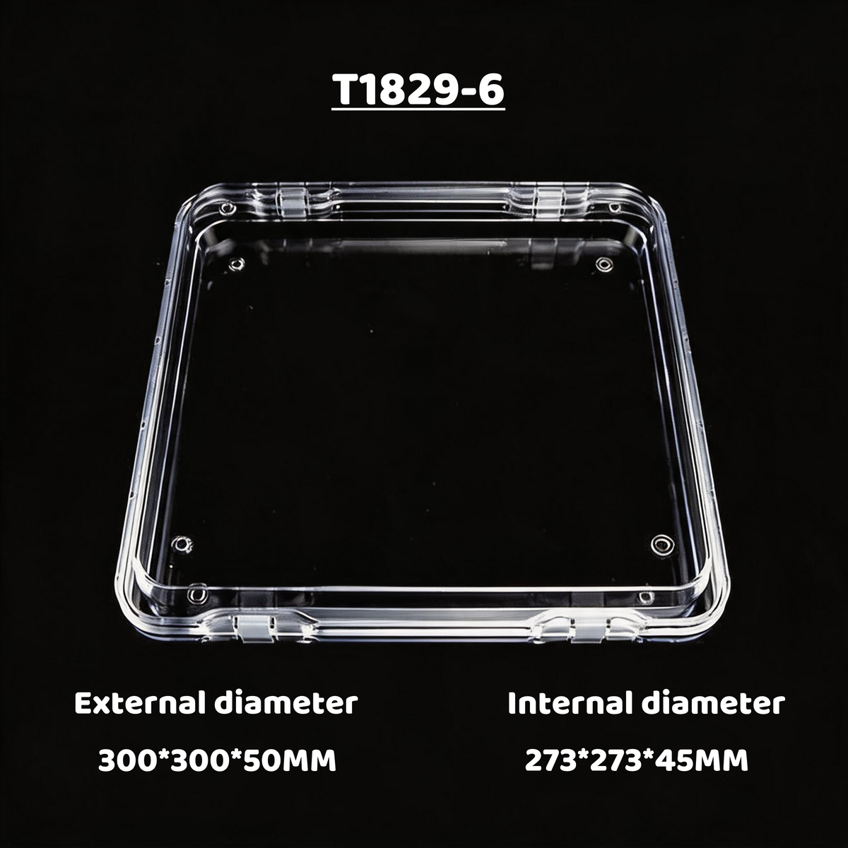 3pcs Clear Acrylic Floating Display Box Film Suspension Case for Jewelry Watch Storage