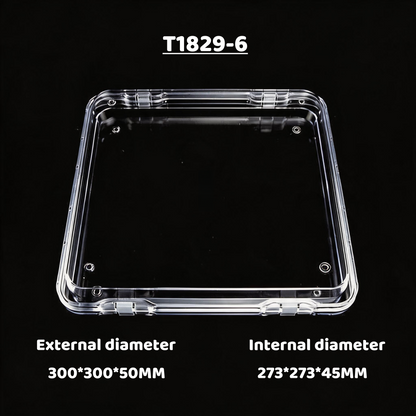 3pcs Clear Acrylic Floating Display Box Film Suspension Case for Jewelry Watch Storage