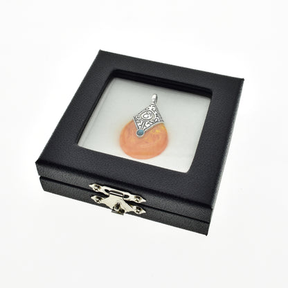 Coin & Gem Display Box, Glass Lid, PU Leather Case with Memory Foam