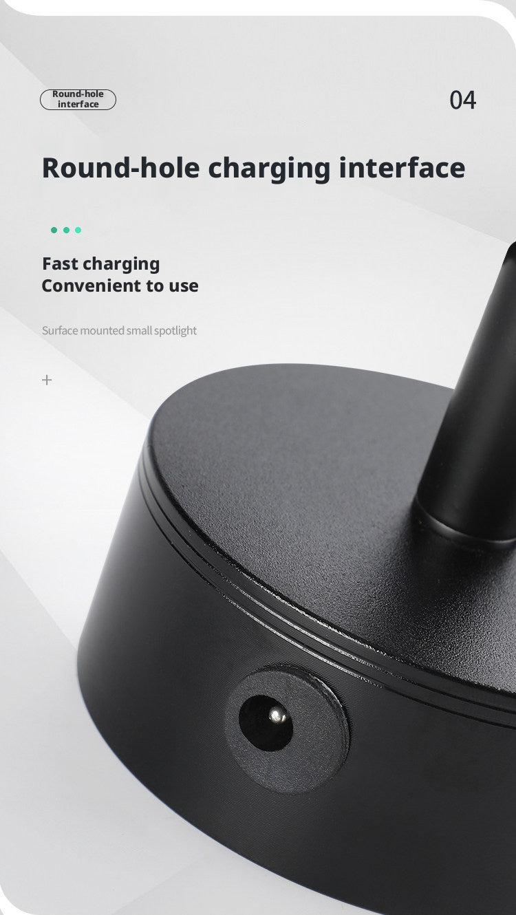 Freestanding LED Spotlight, Portable Display Light No Installation Needed, 360° Adjustable
