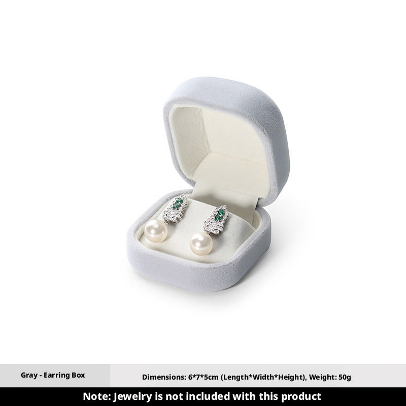 5pcs Velvet Jewelry Box Soft Lining – Ring Pendant Bracelet Gift Case for Her