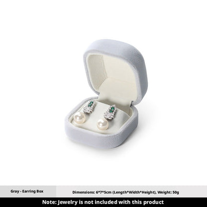 5pcs Velvet Jewelry Box Soft Lining – Ring Pendant Bracelet Gift Case for Her