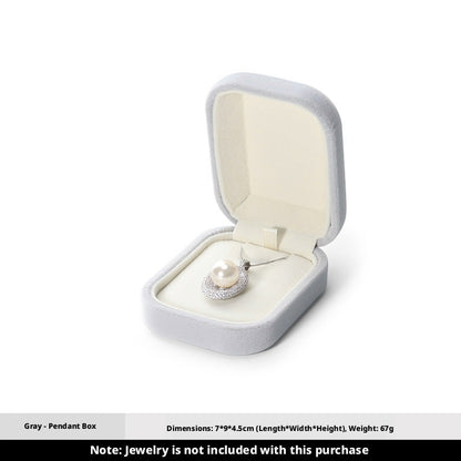 5pcs Velvet Jewelry Box Soft Lining – Ring Pendant Bracelet Gift Case for Her