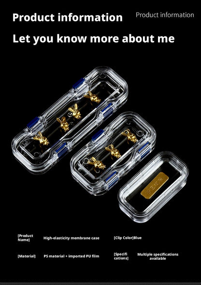 3pcs Clear Membrane Box, Jewelry Display Case, Shockproof Storage
