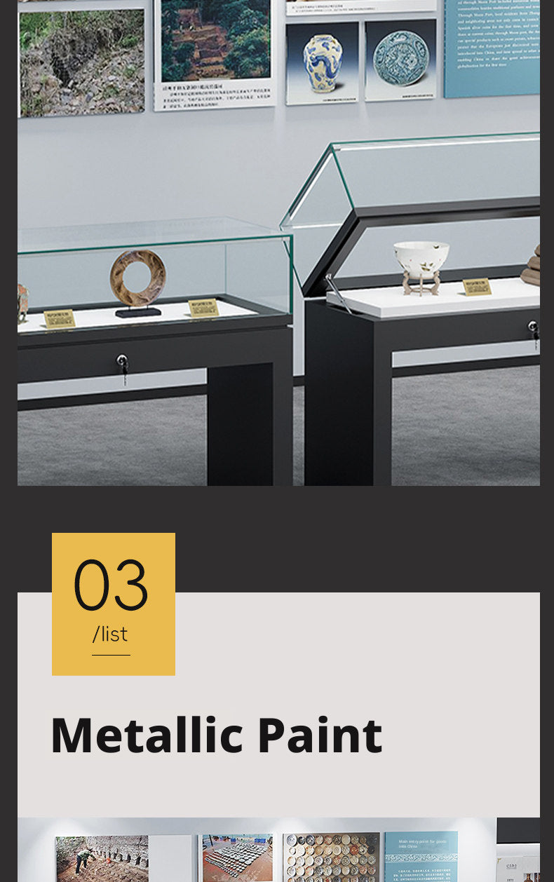 Lockable Display Case for Jewelry Store Glass Top Showcase Jewelry cabinet