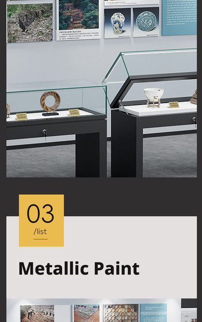 Lockable Display Case for Jewelry Store Glass Top Showcase Jewelry cabinet
