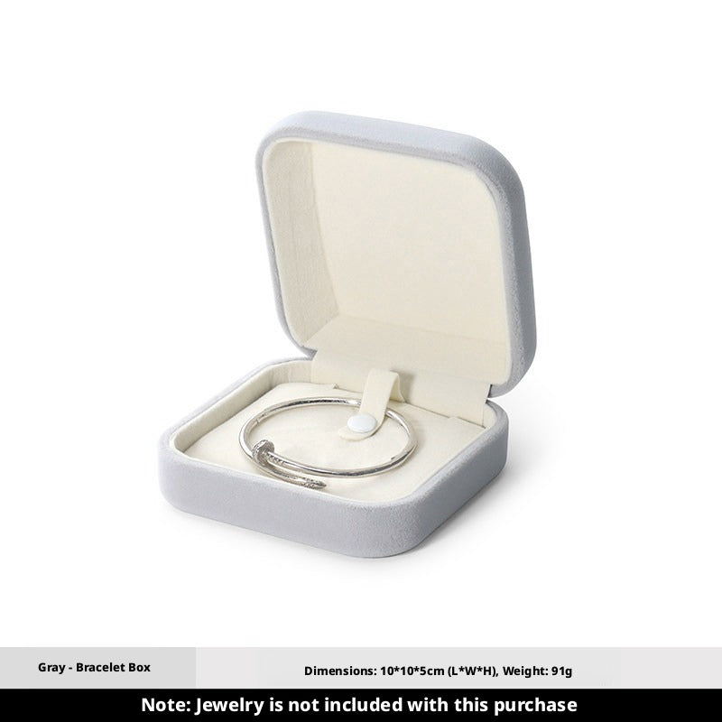5pcs Velvet Jewelry Box Soft Lining – Ring Pendant Bracelet Gift Case for Her