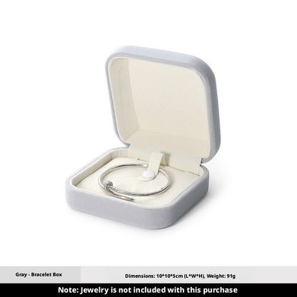 5pcs Velvet Jewelry Box Soft Lining – Ring Pendant Bracelet Gift Case for Her