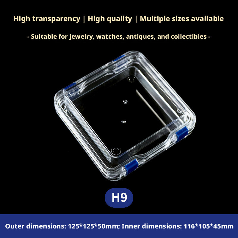 3pcs Clear Membrane Box, Jewelry Display Case, Shockproof Storage