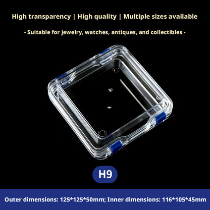 3pcs Clear Membrane Box, Jewelry Display Case, Shockproof Storage