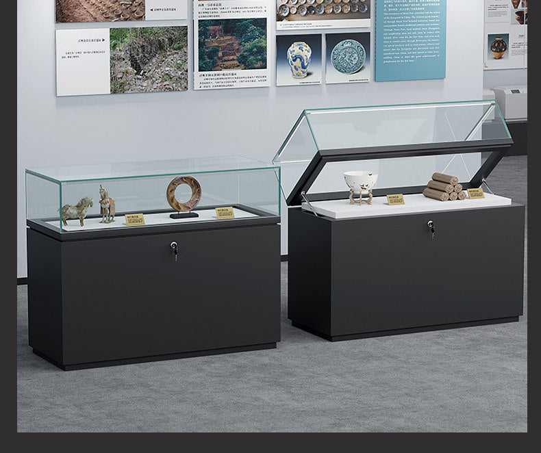 Lockable Display Case for Jewelry Store Glass Top Showcase Jewelry cabinet