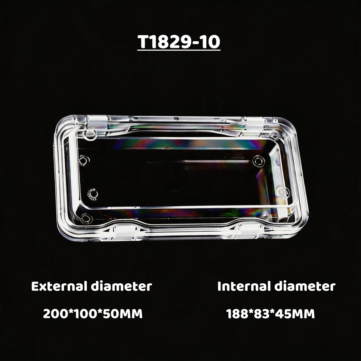 3pcs Clear Acrylic Floating Display Box Film Suspension Case for Jewelry Watch Storage