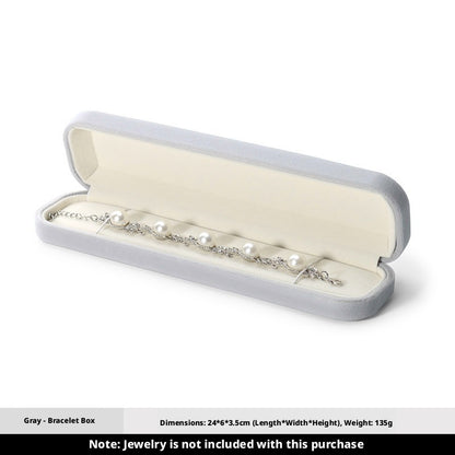 5pcs Velvet Jewelry Box Soft Lining – Ring Pendant Bracelet Gift Case for Her