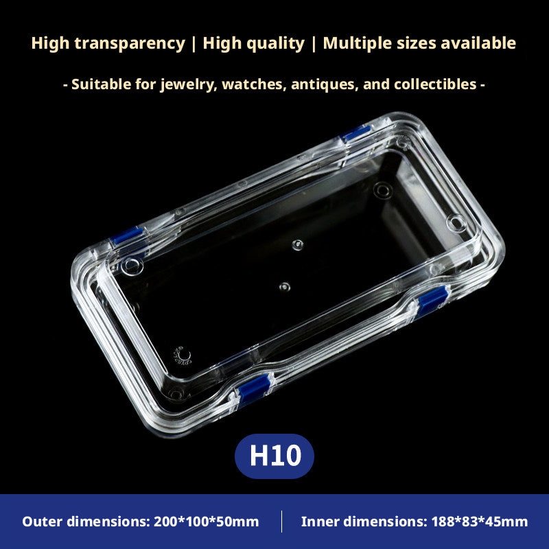 3pcs Clear Membrane Box, Jewelry Display Case, Shockproof Storage