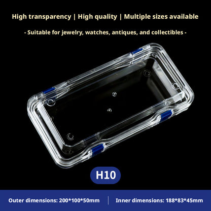 3pcs Clear Membrane Box, Jewelry Display Case, Shockproof Storage