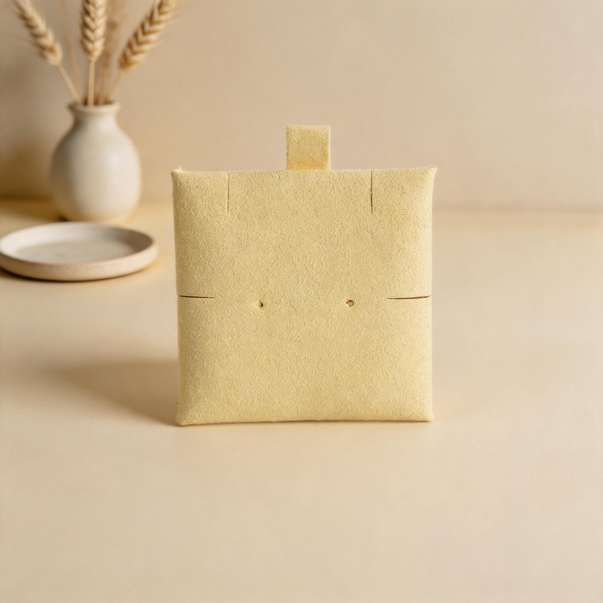 50pcs Soft Suede Pad with Custom Logo, Jewelry Storage Bags, Anti-Scratch Gift Packaging