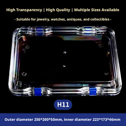 3pcs Clear Membrane Box, Jewelry Display Case, Shockproof Storage