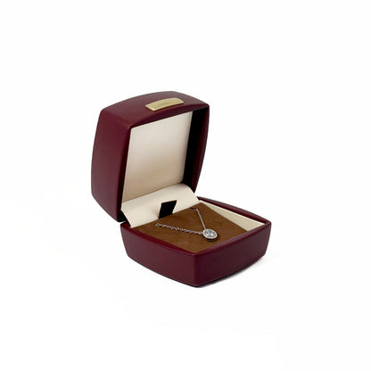 5pcs PU Leather Jewelry Box Set Gold Accent – Ring Necklace Bracelet Gift Case