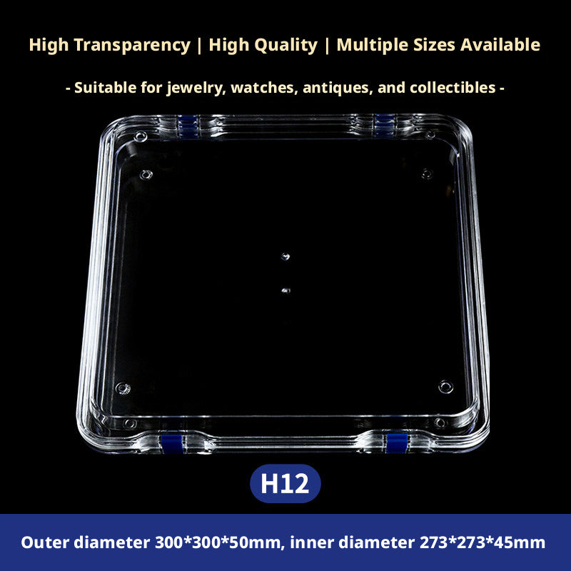 3pcs Clear Membrane Box, Jewelry Display Case, Shockproof Storage