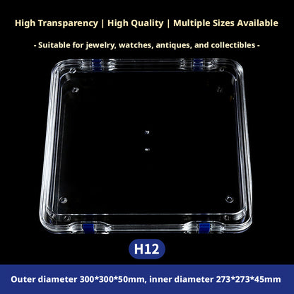 3pcs Clear Membrane Box, Jewelry Display Case, Shockproof Storage