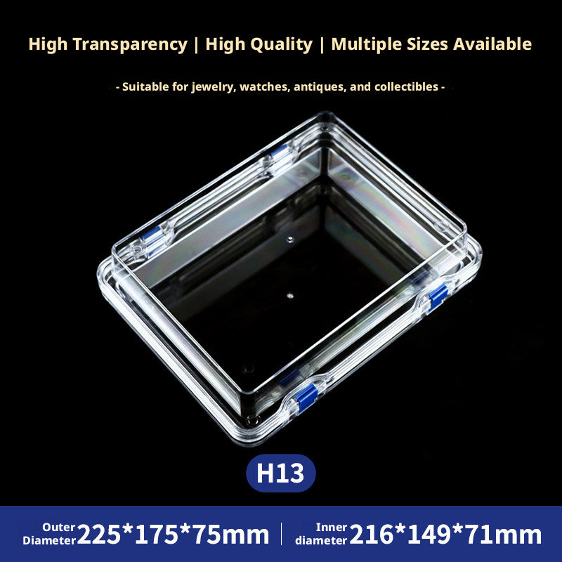 3pcs Clear Membrane Box, Jewelry Display Case, Shockproof Storage