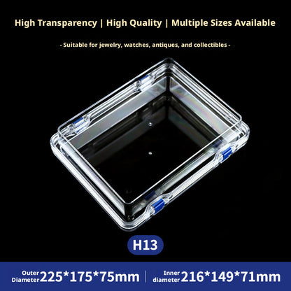 3pcs Clear Membrane Box, Jewelry Display Case, Shockproof Storage