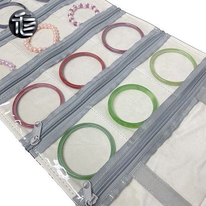 Jewelry Display Roll for Vendor, Foldable Cloth Organizer for Craft Show, Booth Supply