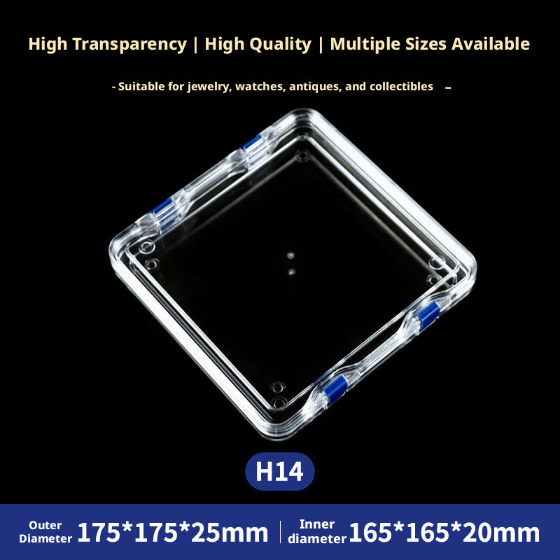 3pcs Clear Membrane Box, Jewelry Display Case, Shockproof Storage